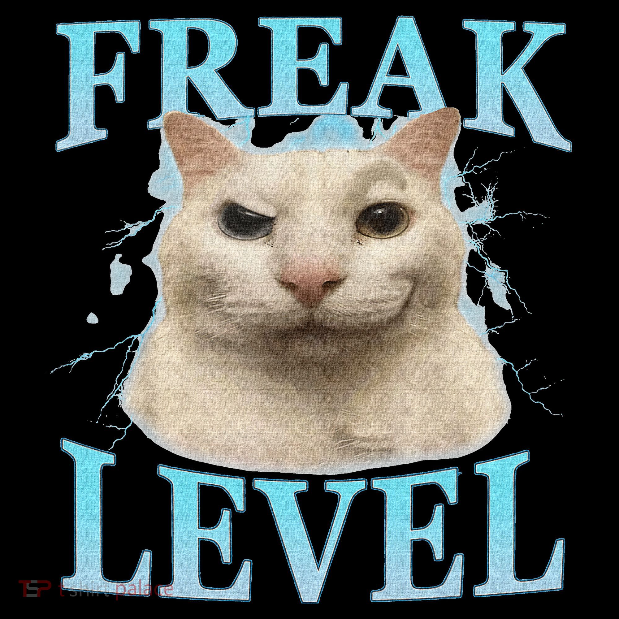 Freak Level Funny Cat Meme Certified Freak Humor Sarcastic Mousepad