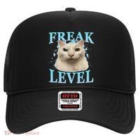 Freak Level Funny Cat Meme Certified Freak Humor Sarcastic Hat thumb 0