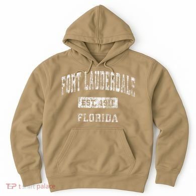 Fort Lauderdale Florida Fl Vintage Established Hoodie