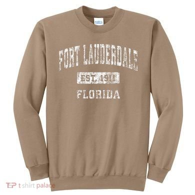 Fort Lauderdale Florida Fl Vintage Established Sweatshirt