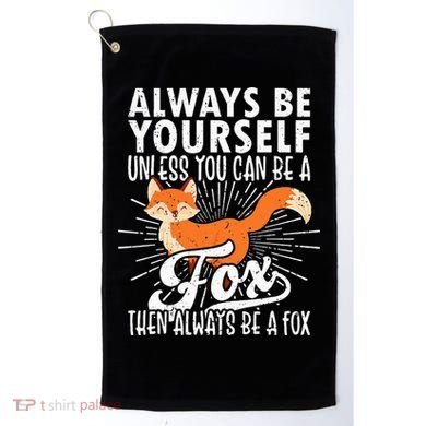 Fox Lover Funny Fox Tee Fox Gifts Fox Golf Towel