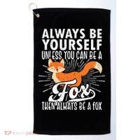 Fox Lover Funny Fox Tee Fox Gifts Fox Golf Towel thumb 0