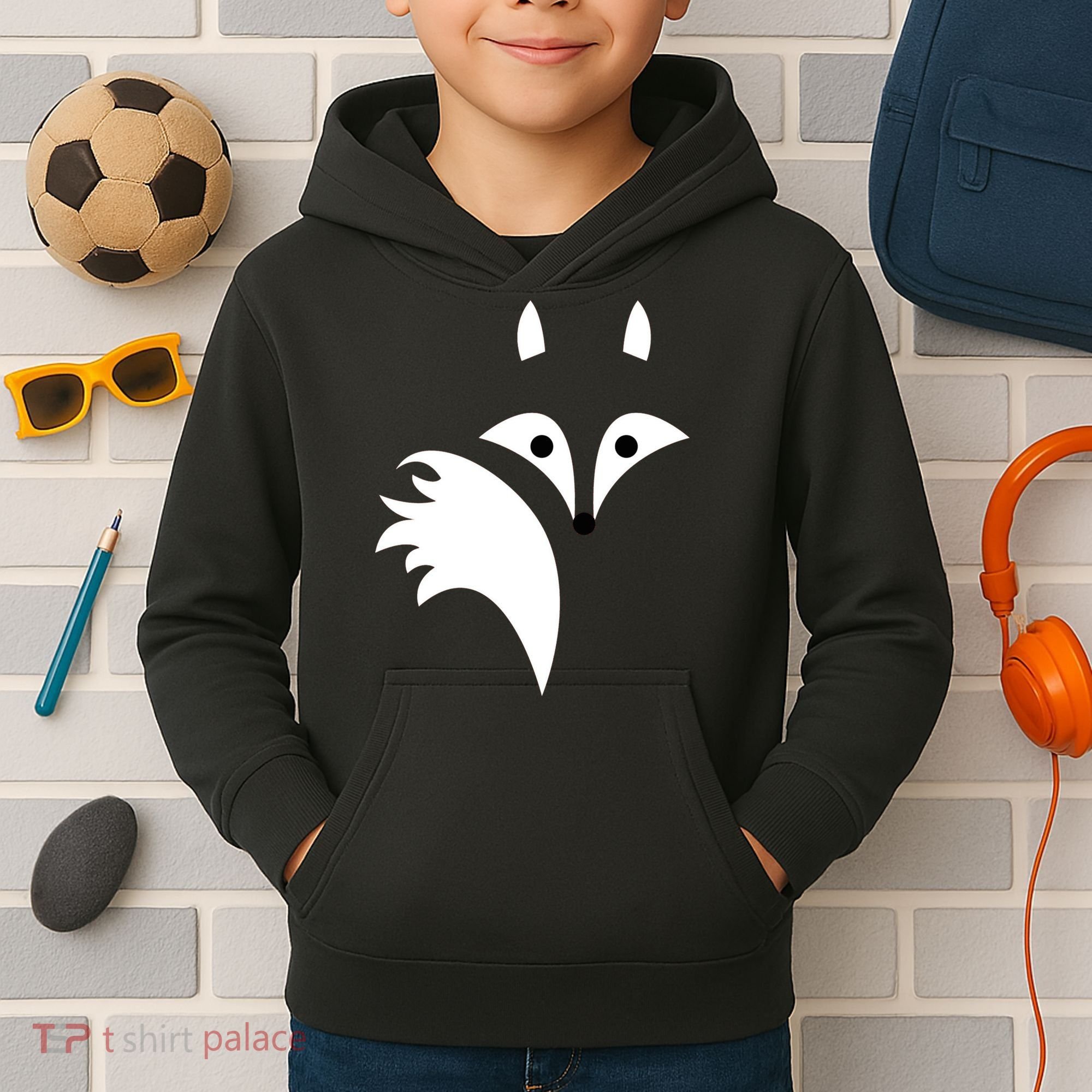 Fox Lines Kids Hoodie