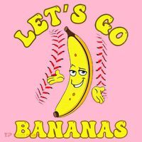 Funny Lets Go Bananas Cute Banana Coaster thumb 2