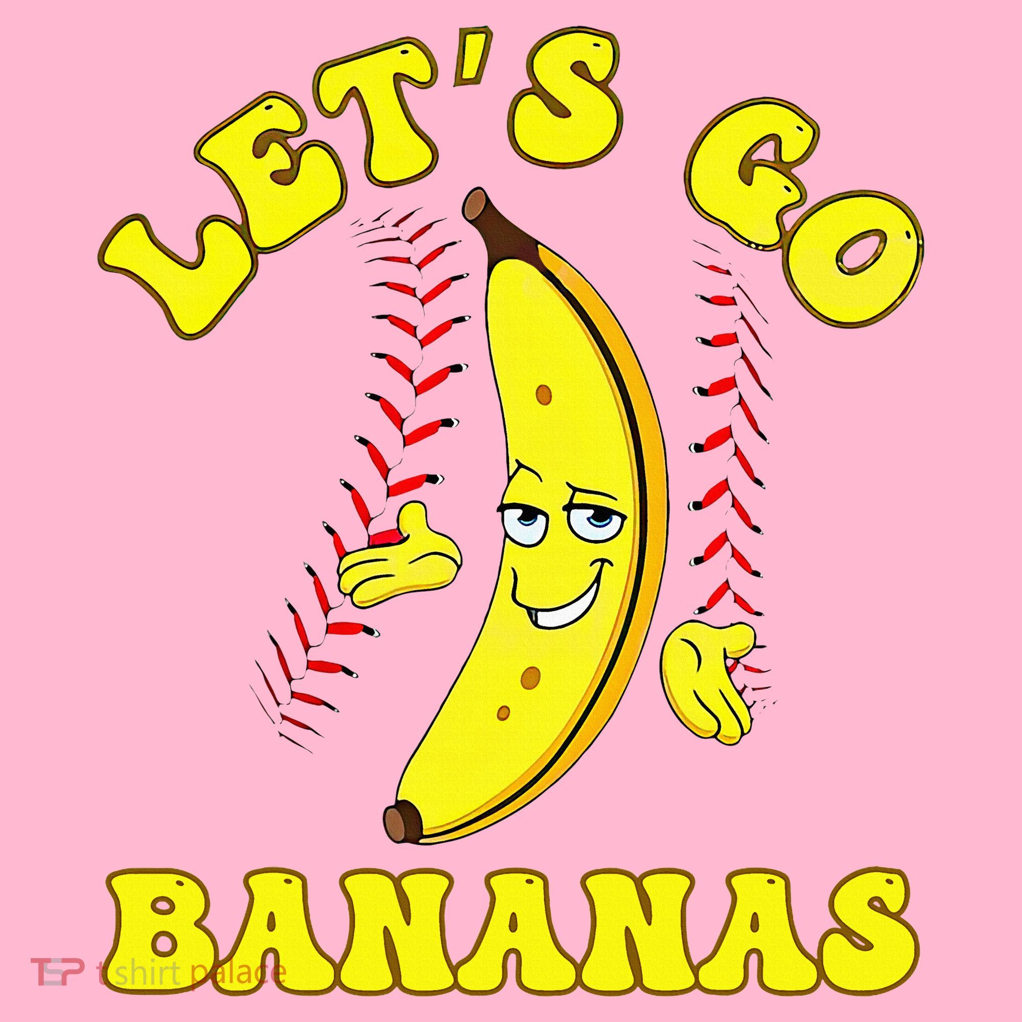 Funny Lets Go Bananas Cute Banana Coaster