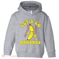 Funny Lets Go Bananas Cute Banana Toddler Hoodie thumb 0