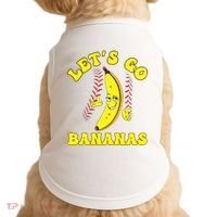 Funny Lets Go Bananas Cute Banana Doggie Tank thumb 0