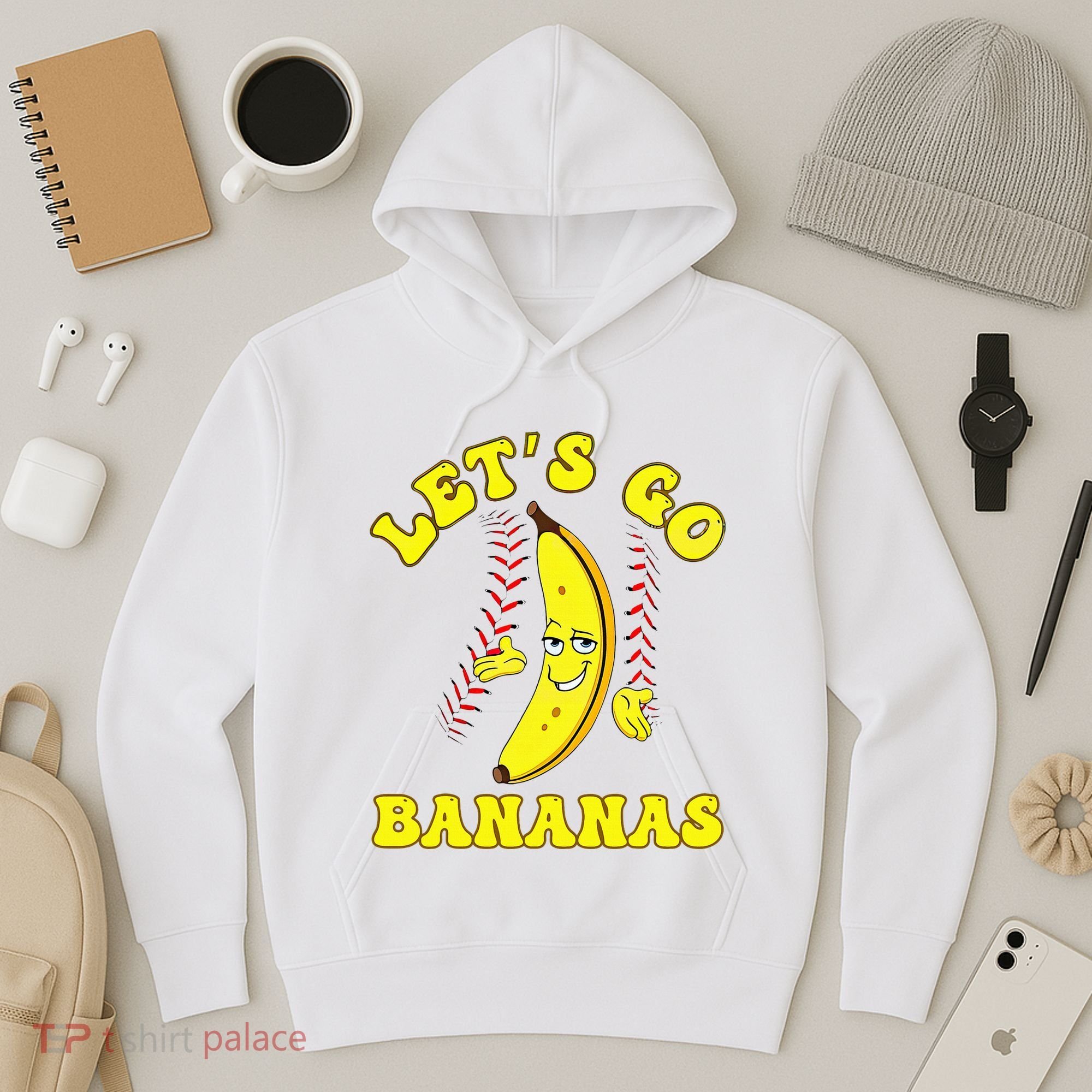 Funny Lets Go Bananas Cute Banana Hoodie