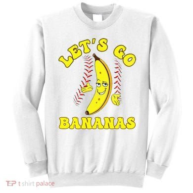 Funny Lets Go Bananas Cute Banana Sweatshirt