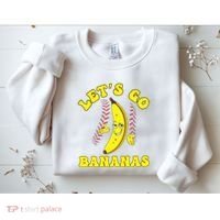 Funny Lets Go Bananas Cute Banana Sweatshirt thumb 2