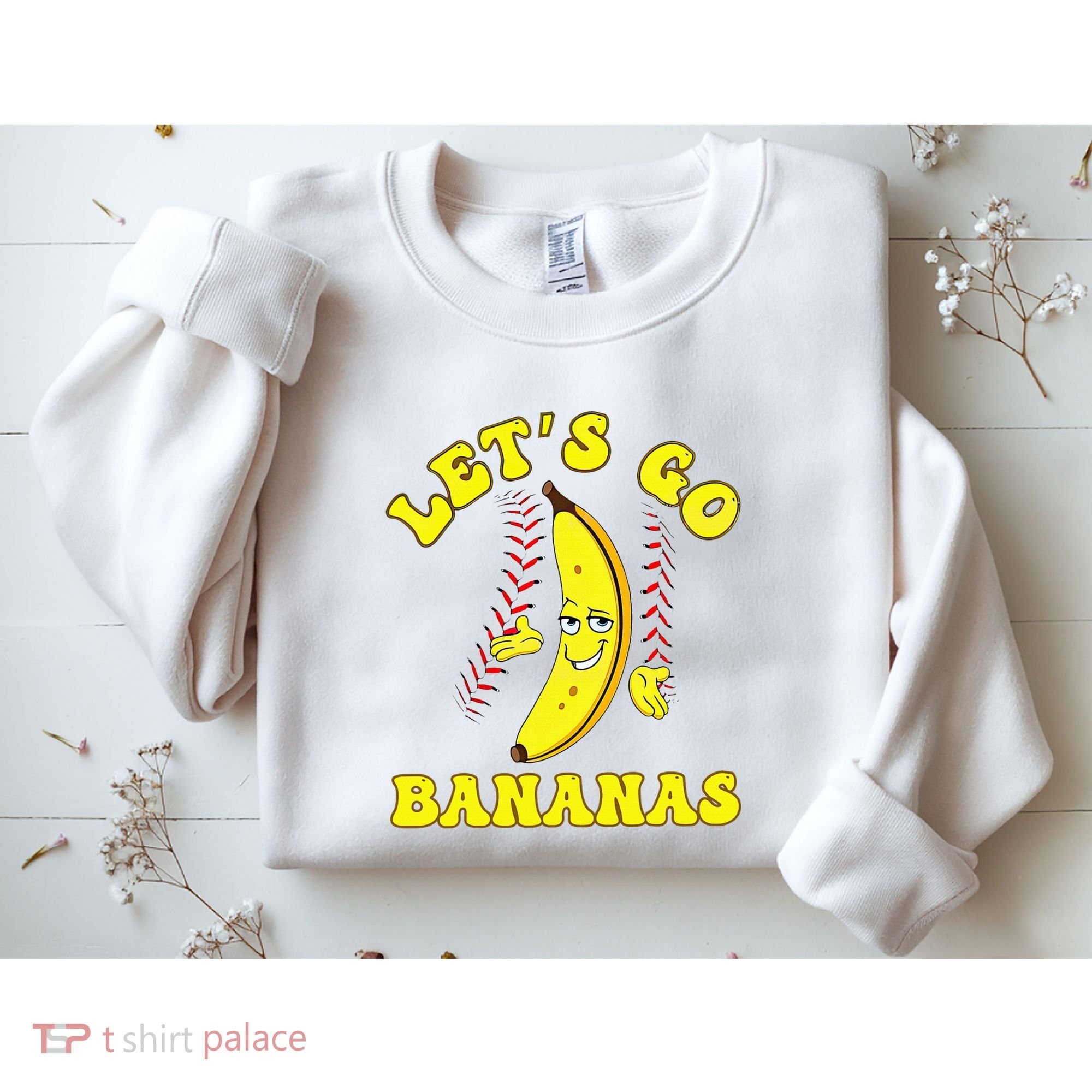 Funny Lets Go Bananas Cute Banana Sweatshirt