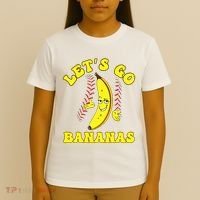 Funny Lets Go Bananas Cute Banana T-Shirt thumb 4