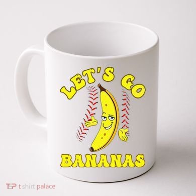 Funny Lets Go Bananas Cute Banana Coffee Mug