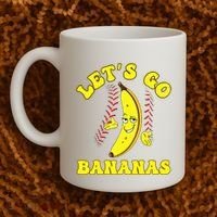 Funny Lets Go Bananas Cute Banana Coffee Mug thumb 2