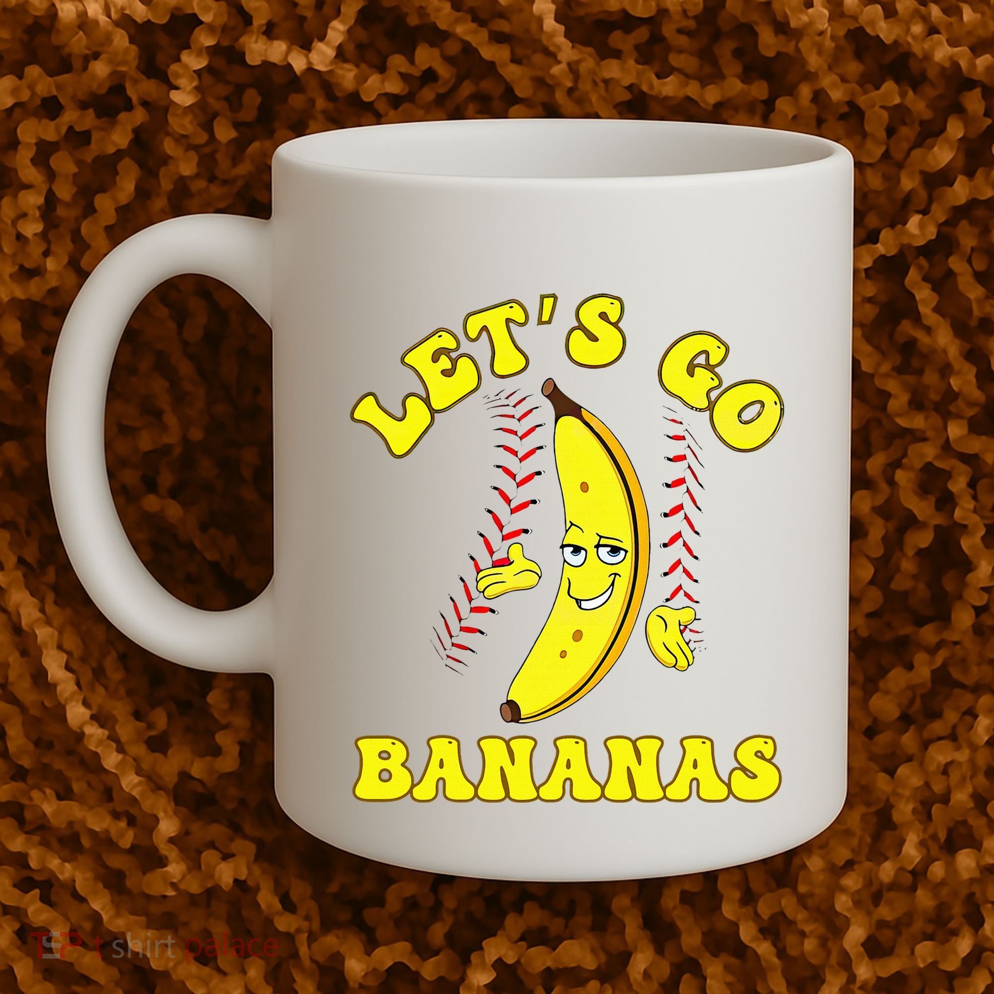 Funny Lets Go Bananas Cute Banana Coffee Mug