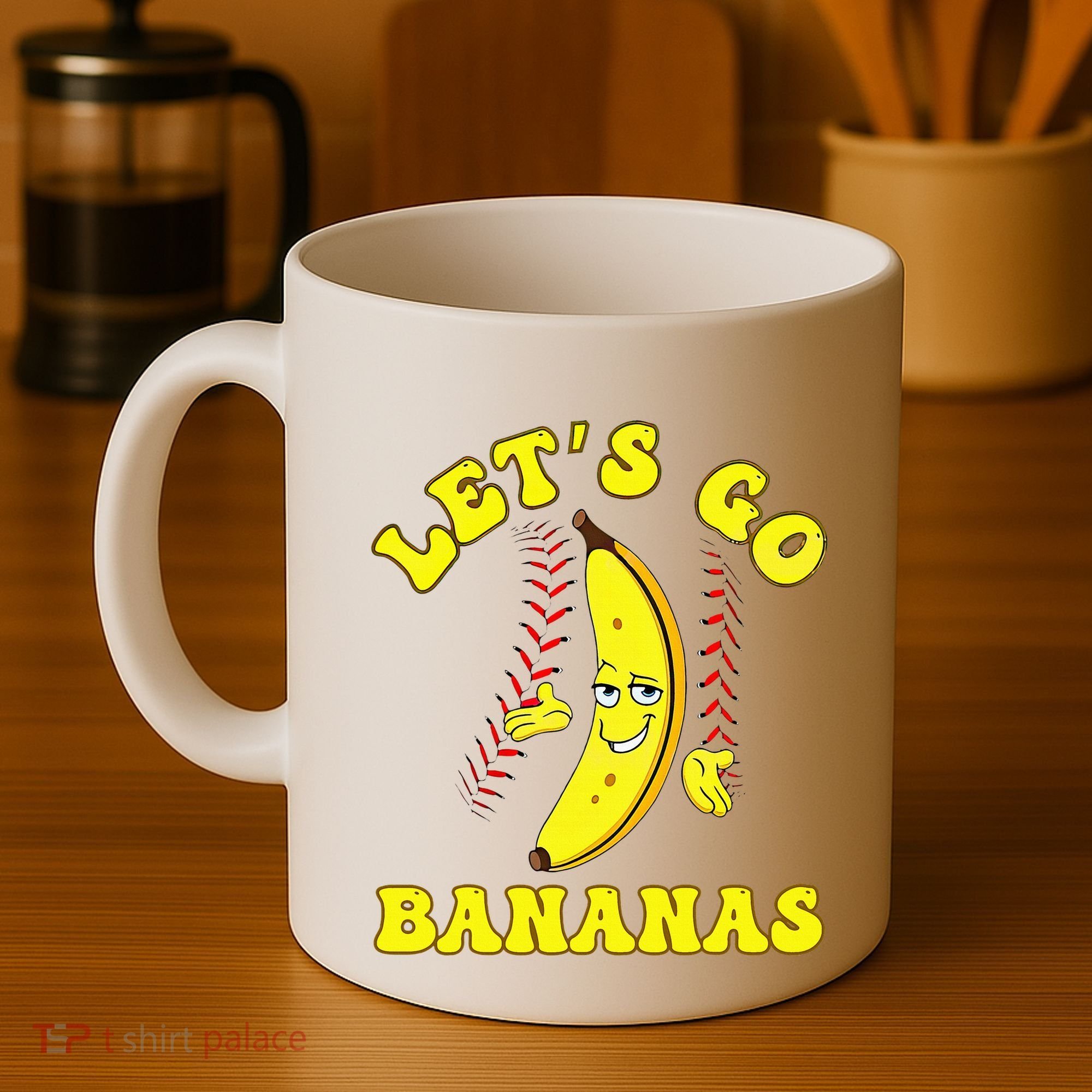 Funny Lets Go Bananas Cute Banana Coffee Mug