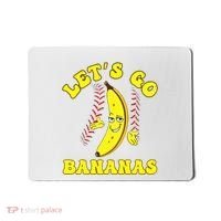 Funny Lets Go Bananas Cute Banana Mousepad thumb 0