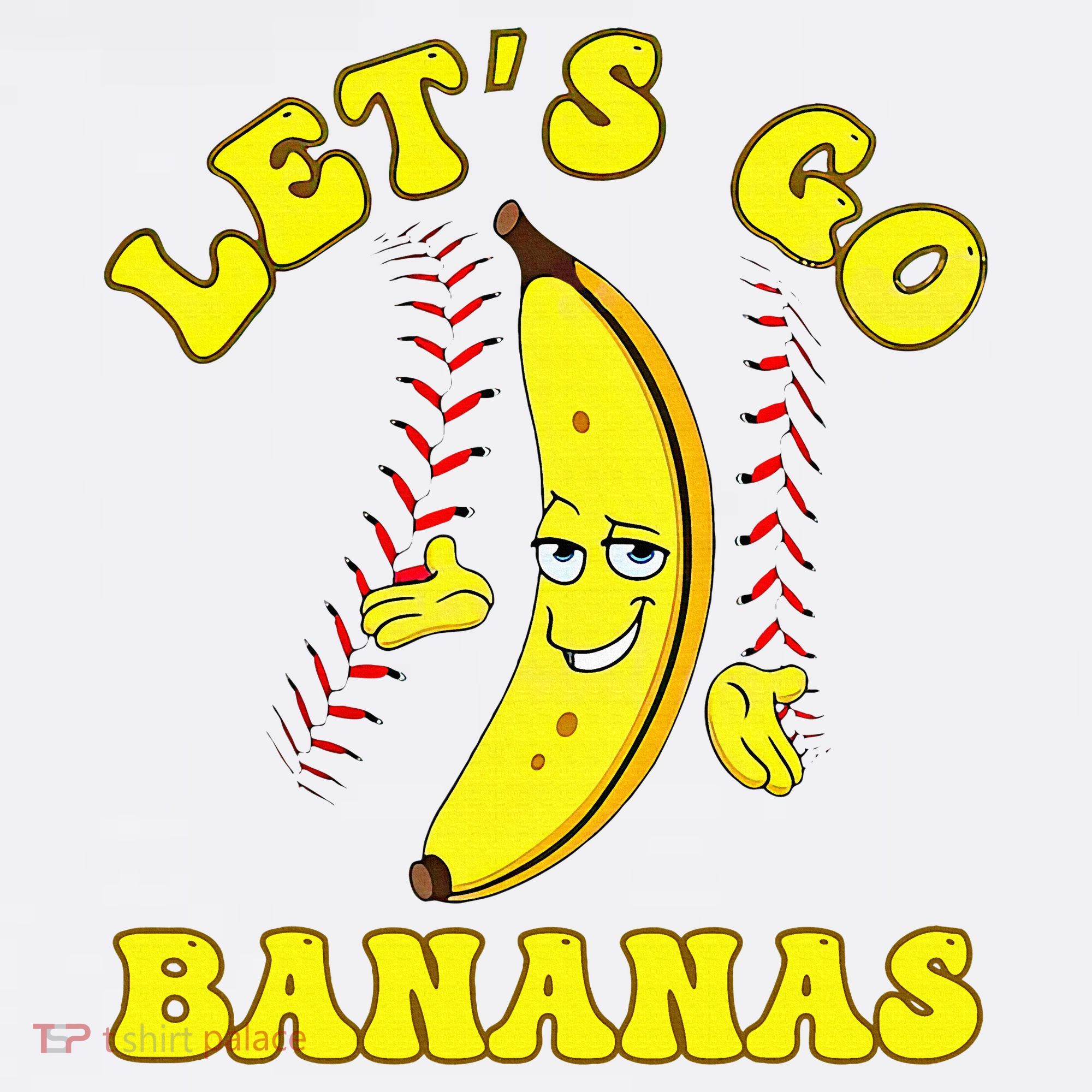 Funny Lets Go Bananas Cute Banana Mousepad