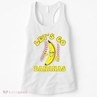 Funny Lets Go Bananas Cute Banana Women's Tank Top thumb 0