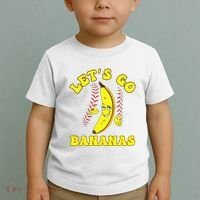 Funny Lets Go Bananas Cute Banana Toddler T-Shirt thumb 2