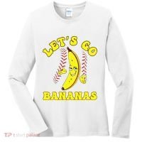 Funny Lets Go Bananas Cute Banana Women's Long Sleeve Shirt thumb 0