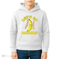 Funny Lets Go Bananas Cute Banana Kids Hoodie thumb 4