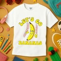 Funny Lets Go Bananas Cute Banana Kids T-Shirt thumb 3