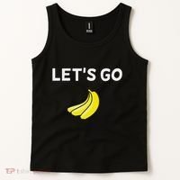 Funny LetS Go Bananas Sarcastic. Joke Tank Top thumb 2
