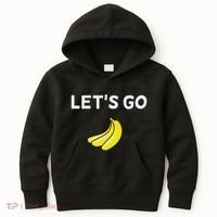 Funny LetS Go Bananas Sarcastic. Joke Kids Hoodie thumb 0