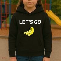 Funny LetS Go Bananas Sarcastic. Joke Kids Hoodie thumb 3