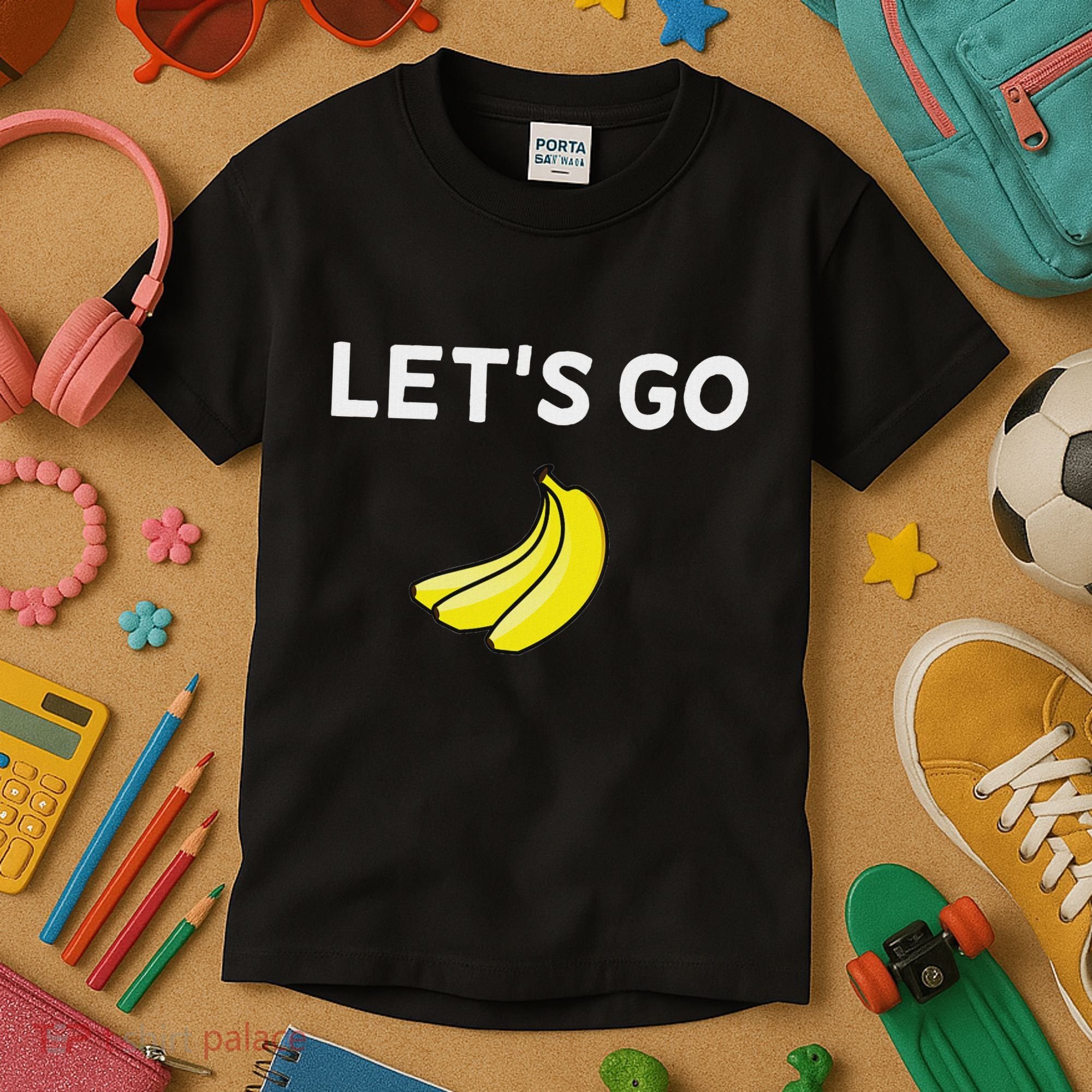Funny LetS Go Bananas Sarcastic. Joke Kids T-Shirt