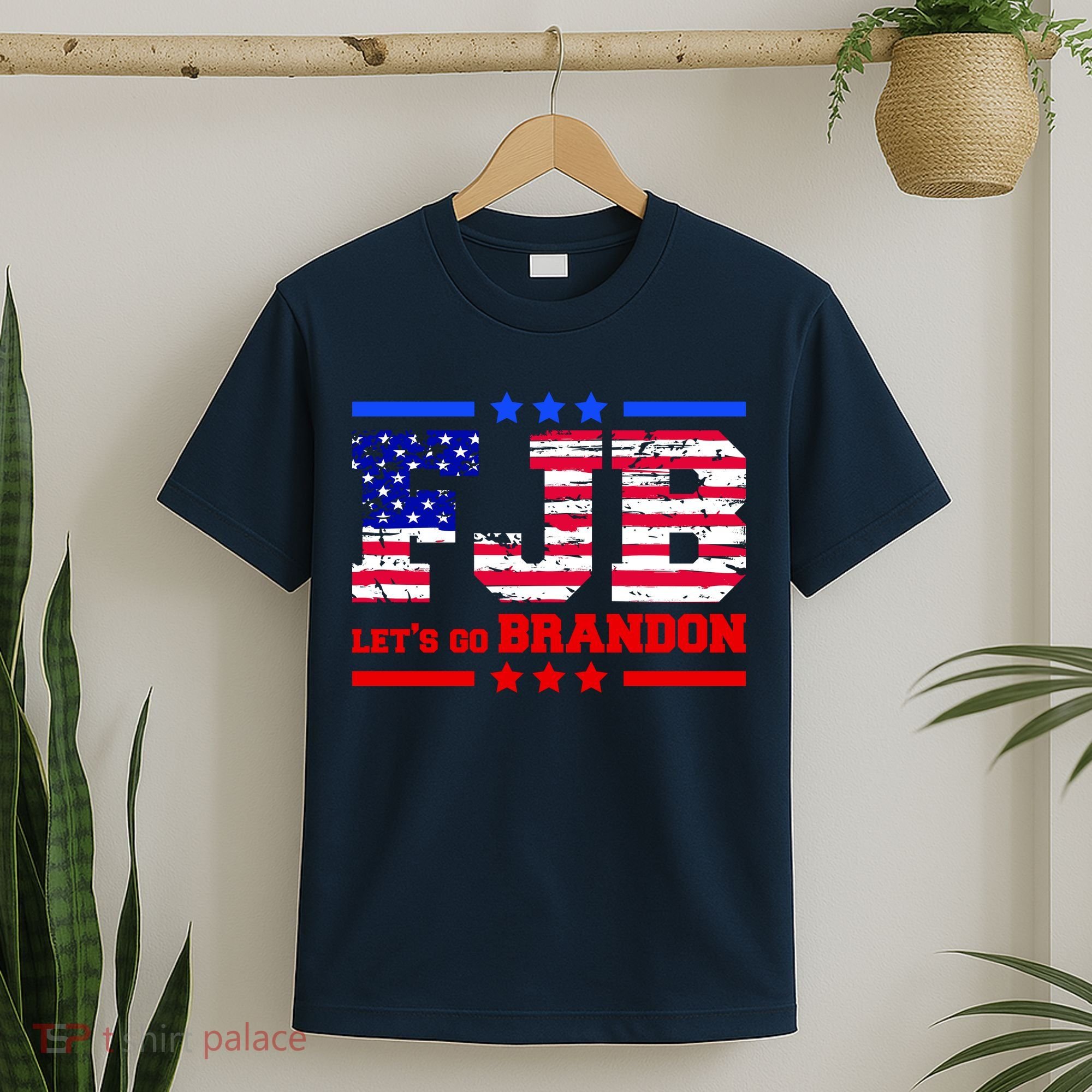 FBJ Lets Go Brandon USA Flag LGB United States T-Shirt