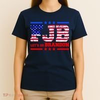 FBJ Lets Go Brandon USA Flag LGB United States T-Shirt thumb 4