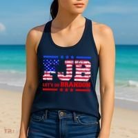 FBJ Lets Go Brandon USA Flag LGB United States Women's Tank Top thumb 2