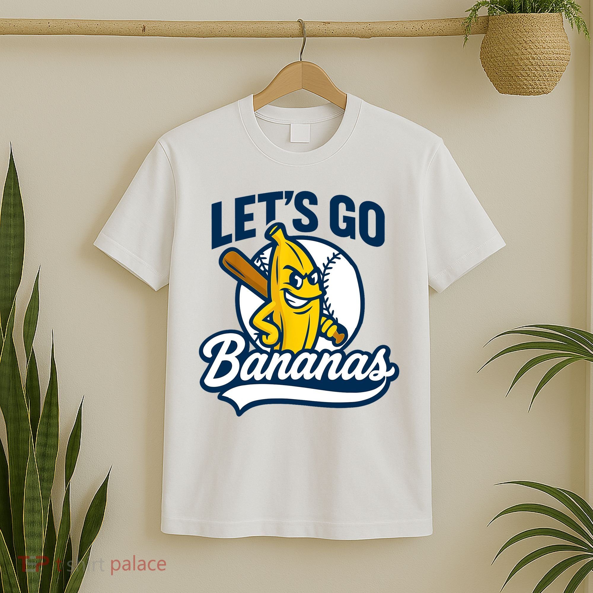 Funny Lets Go Bananas Cute Banana Fruits Lover Banana Player  T-Shirt