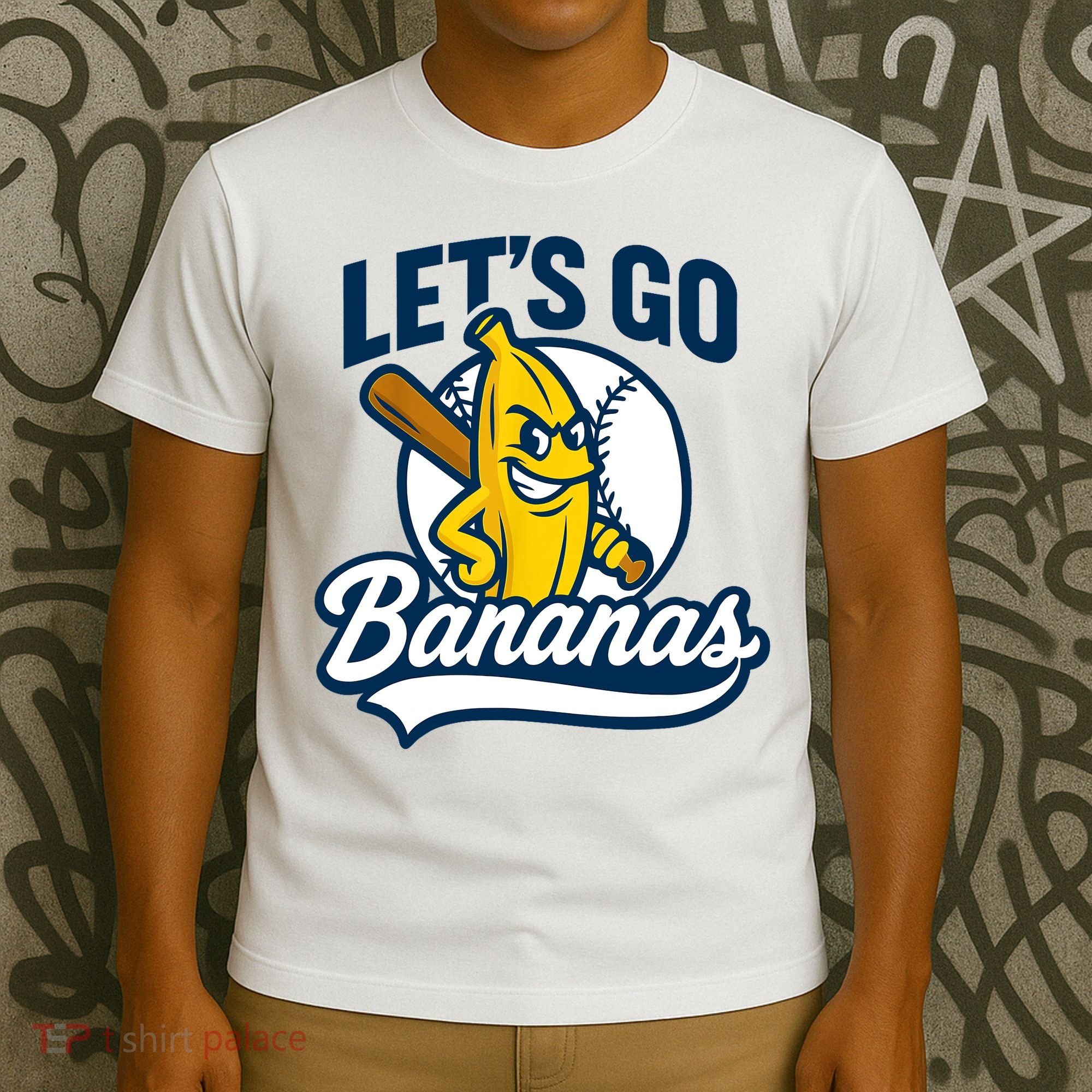 Funny Lets Go Bananas Cute Banana Fruits Lover Banana Player  T-Shirt