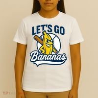 Funny Lets Go Bananas Cute Banana Fruits Lover Banana Player  T-Shirt thumb 4