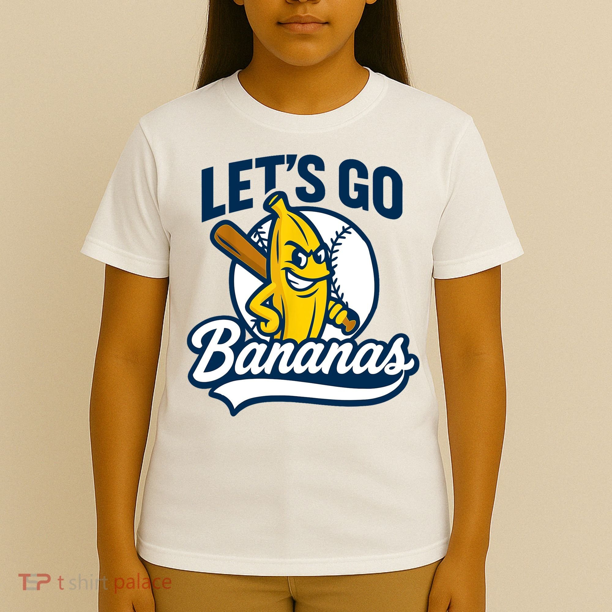 Funny Lets Go Bananas Cute Banana Fruits Lover Banana Player  T-Shirt