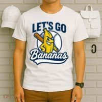 Funny Lets Go Bananas Cute Banana Fruits Lover Banana Player  T-Shirt thumb 6