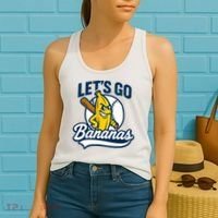 Funny Lets Go Bananas Cute Banana Fruits Lover Banana Player  Women's Tank Top thumb 2