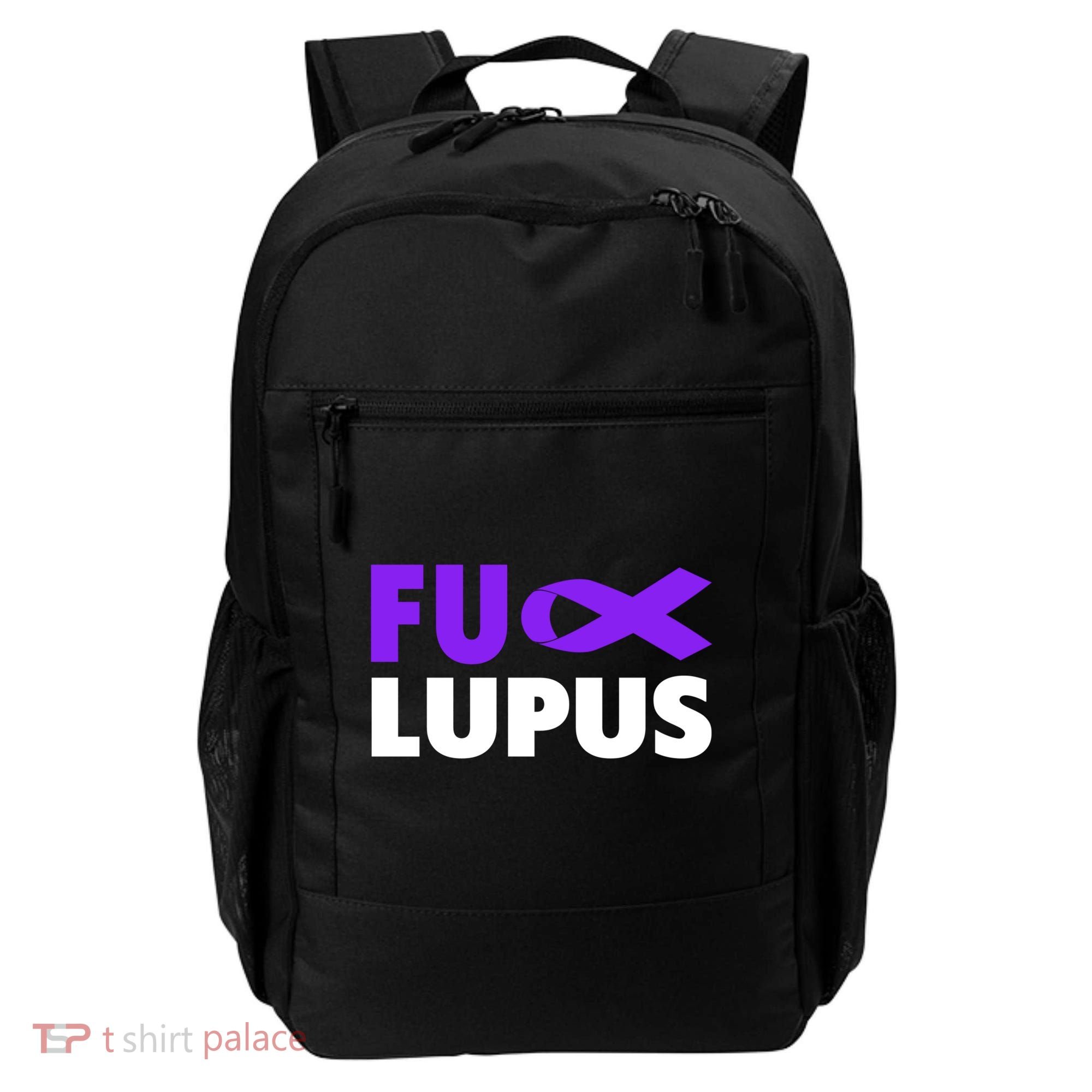 Fuck Lupus Gift Fu Lupus Awareness Meaningful Gift Backpack