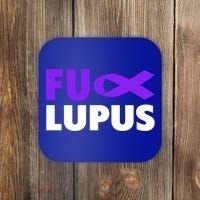 Fuck Lupus Gift Fu Lupus Awareness Meaningful Gift Coaster thumb 0