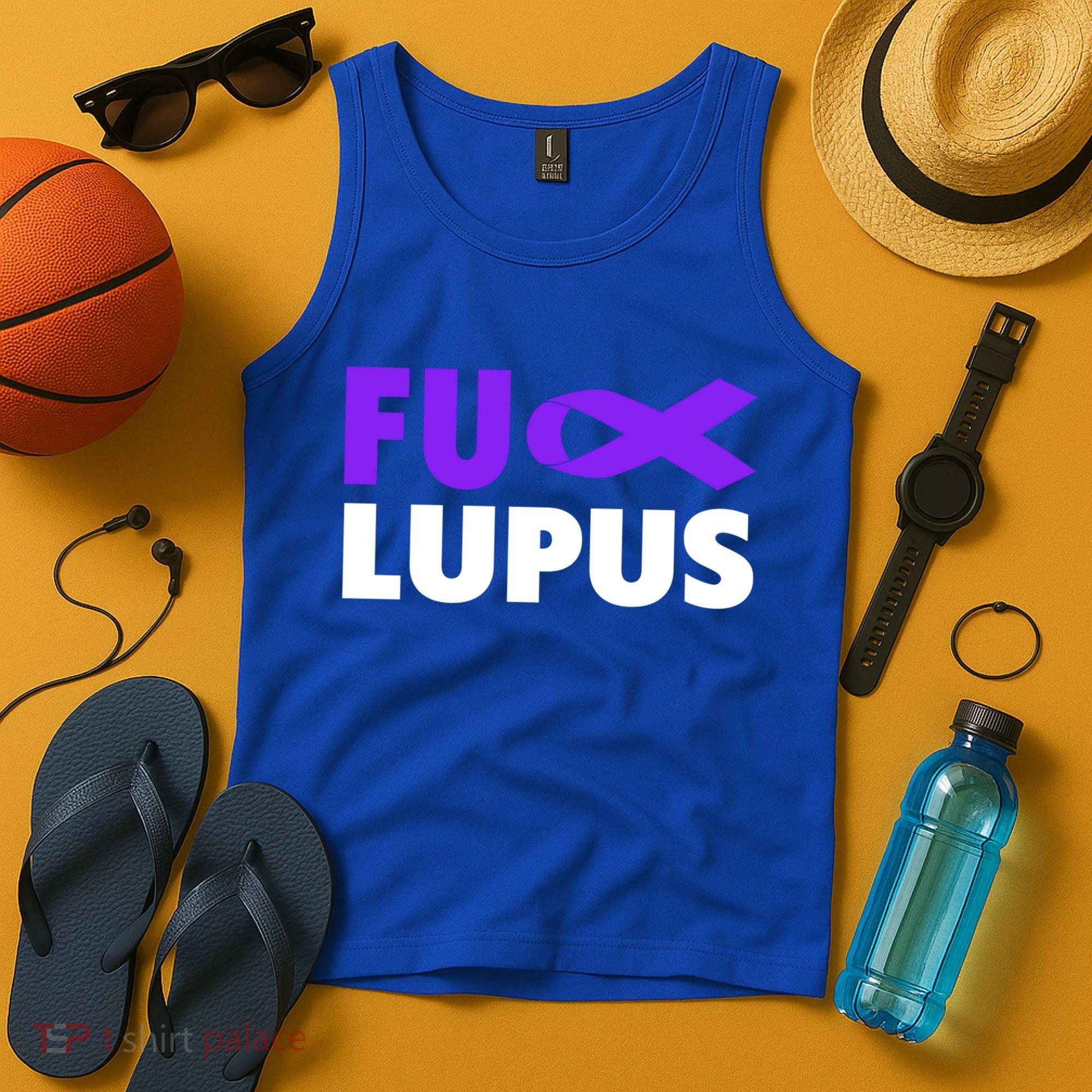 Fuck Lupus Gift Fu Lupus Awareness Meaningful Gift Tank Top
