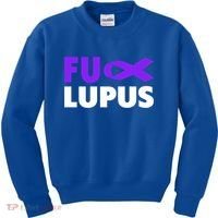 Fuck Lupus Gift Fu Lupus Awareness Meaningful Gift Kids Sweatshirt thumb 0