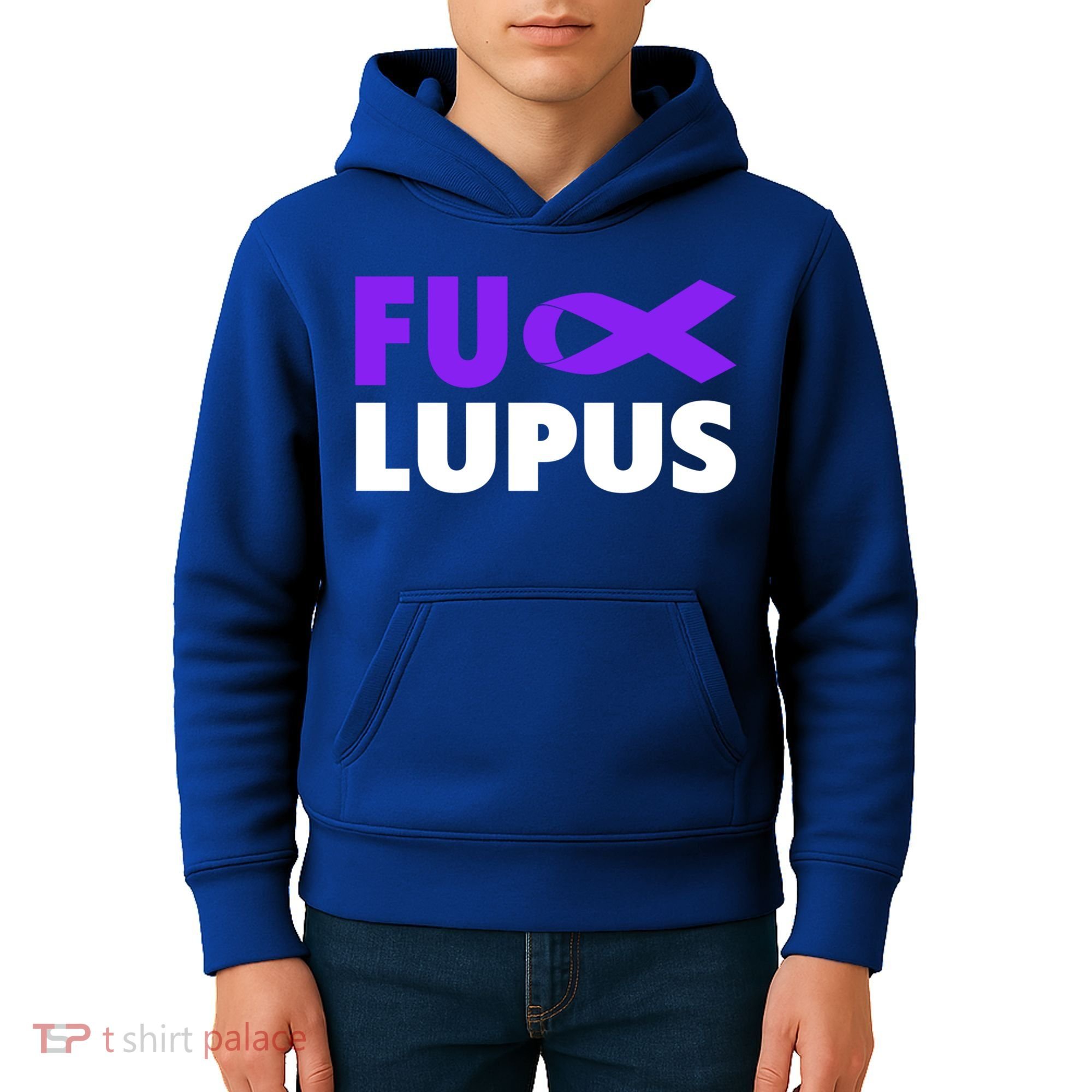 Fuck Lupus Gift Fu Lupus Awareness Meaningful Gift Kids Hoodie