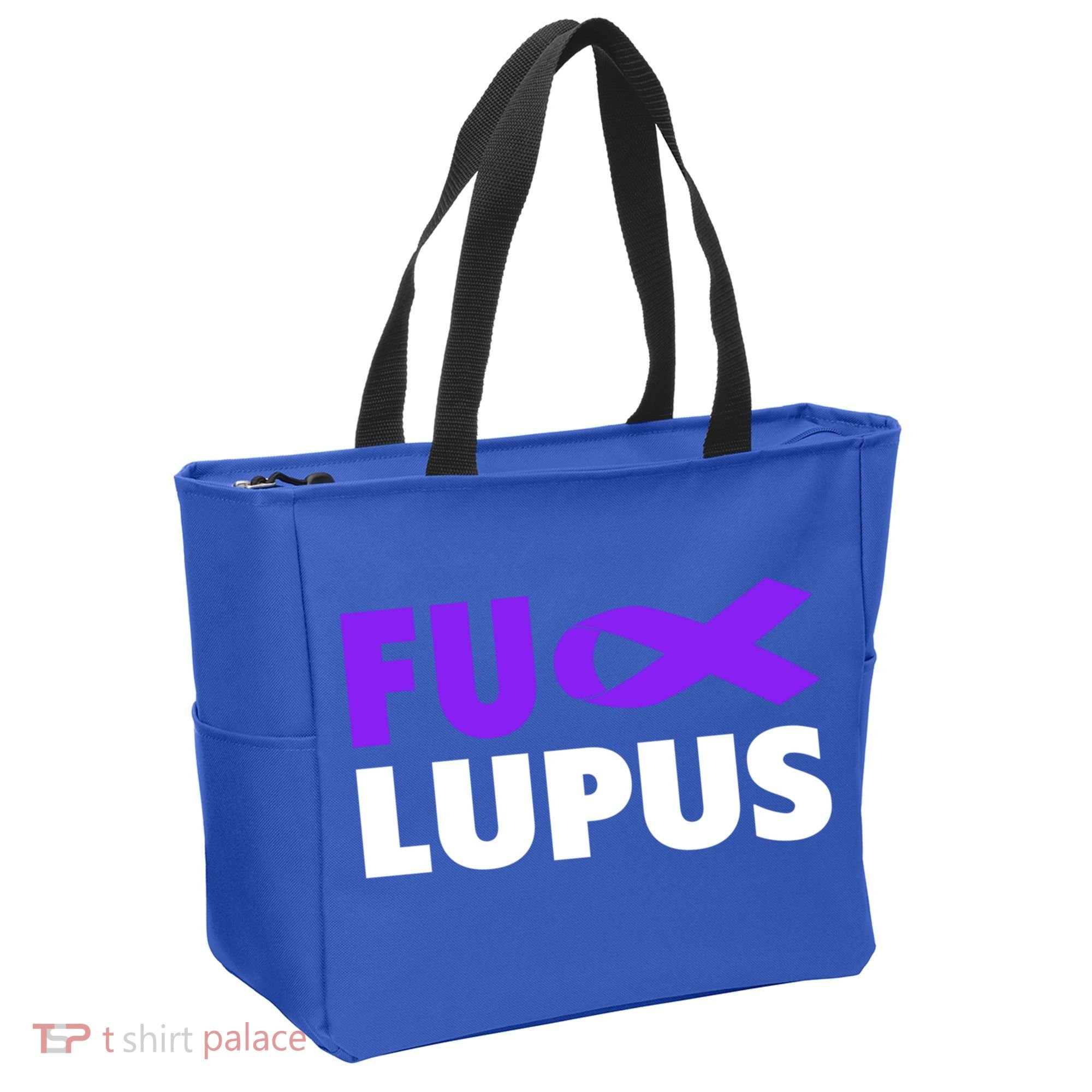 Fuck Lupus Gift Fu Lupus Awareness Meaningful Gift Tote Bag
