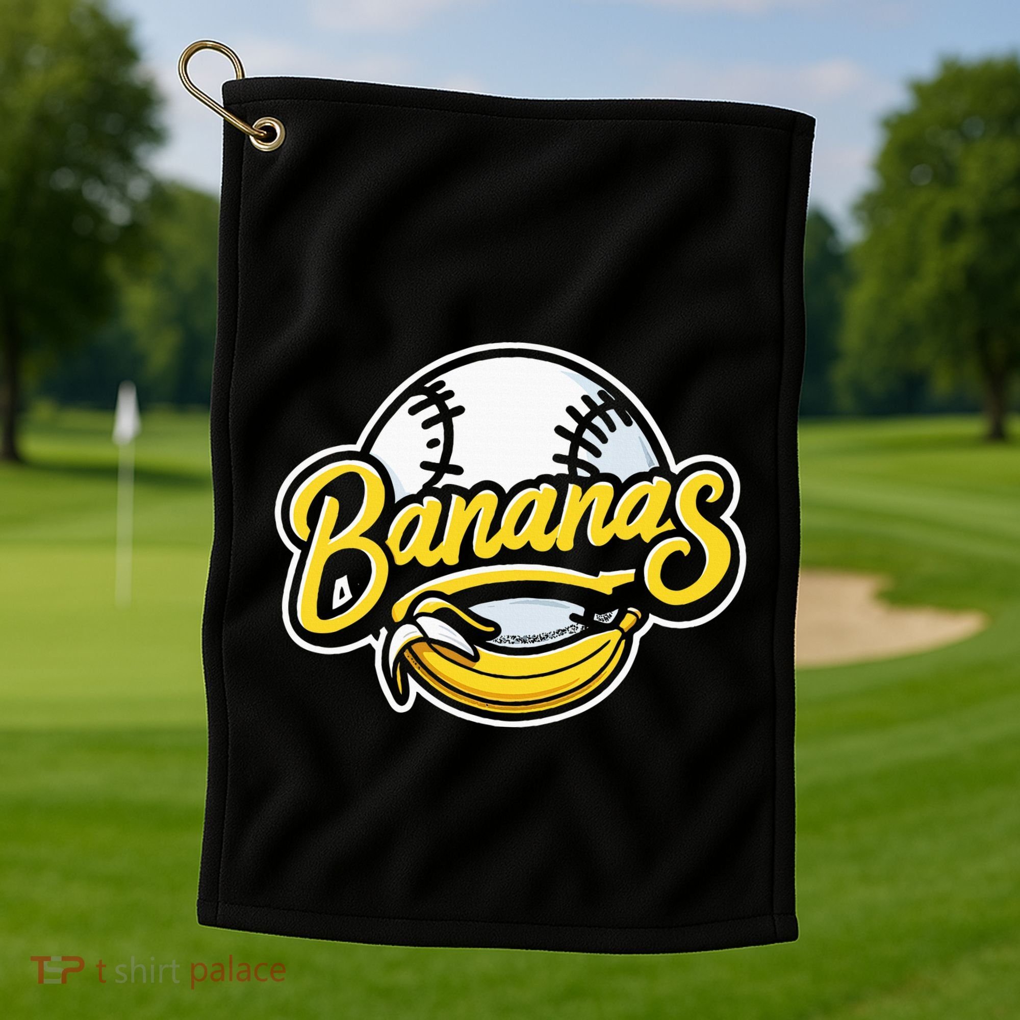 Funny LetS Go Bananas Golf Towel