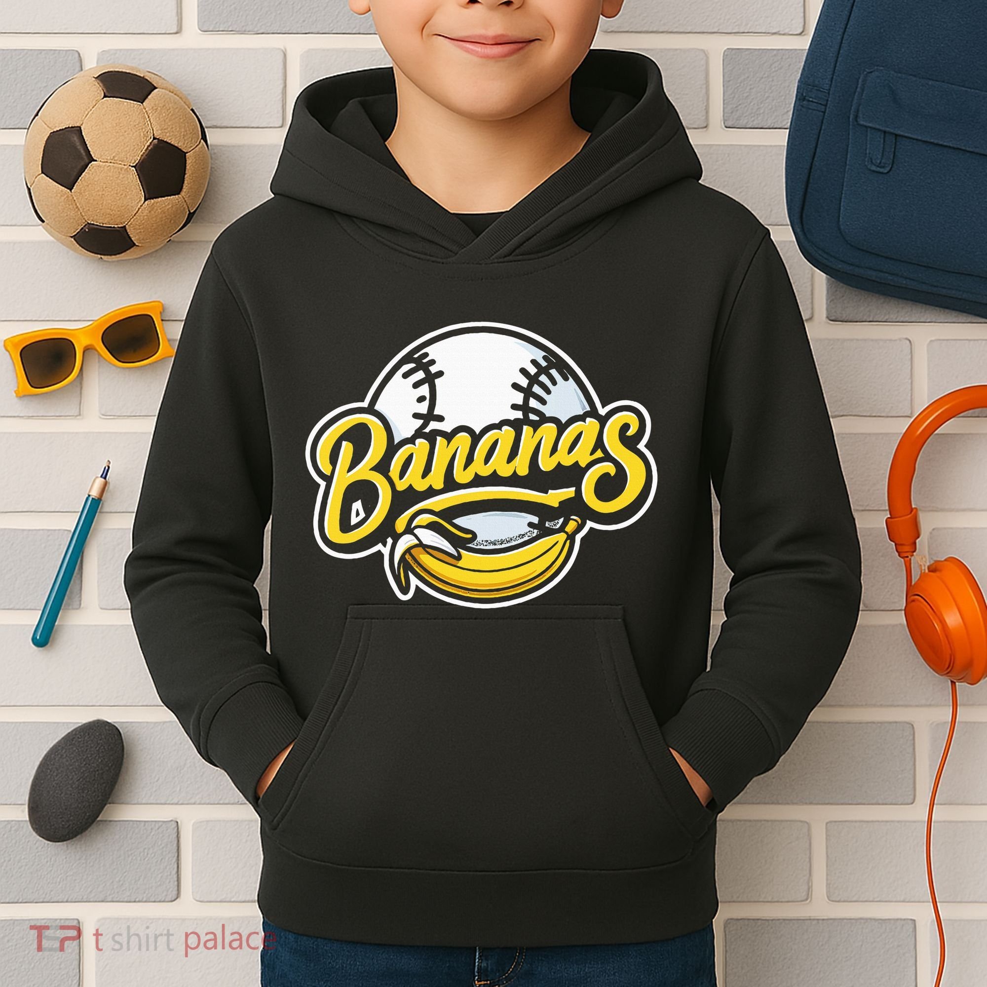 Funny LetS Go Bananas Kids Hoodie