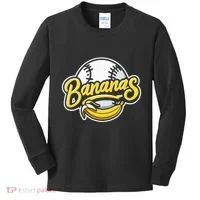 Funny LetS Go Bananas Kids Long Sleeve Shirt thumb 0