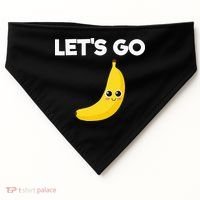 Funny LetS Go Bananas USA-Made Doggie Bandana thumb 0
